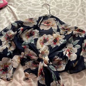 Tie Crop top from Charlotte Russe